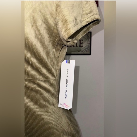 NWT OLIVE CORDUYDRESS SHORT SLEEVE SIZE XL - Picture 5 of 5